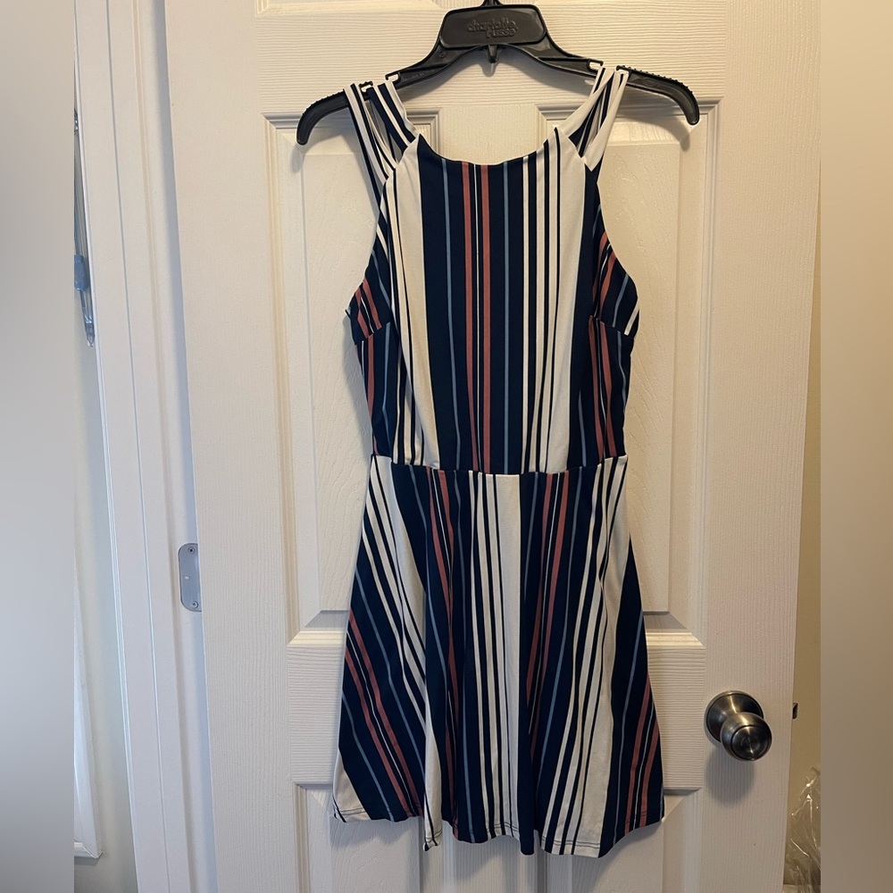 BCX Striped Sleeveless Dress